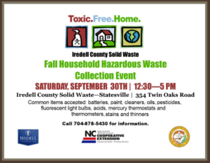 Cover photo for Fall Hazardous Waste Collection Event