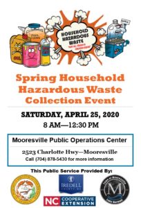 Cover photo for Spring Household Hazardous Waste Collection Event--CANCELLED