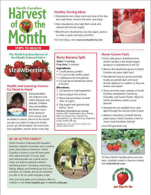 Steps to health Strawberry Info 1