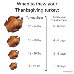 Thawing Turkey Picture Information