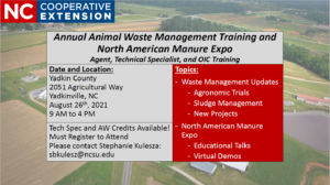 Cover photo for 2021 Animal Waste Management Training