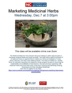 Cover photo for Marketing Medicinal Herbs