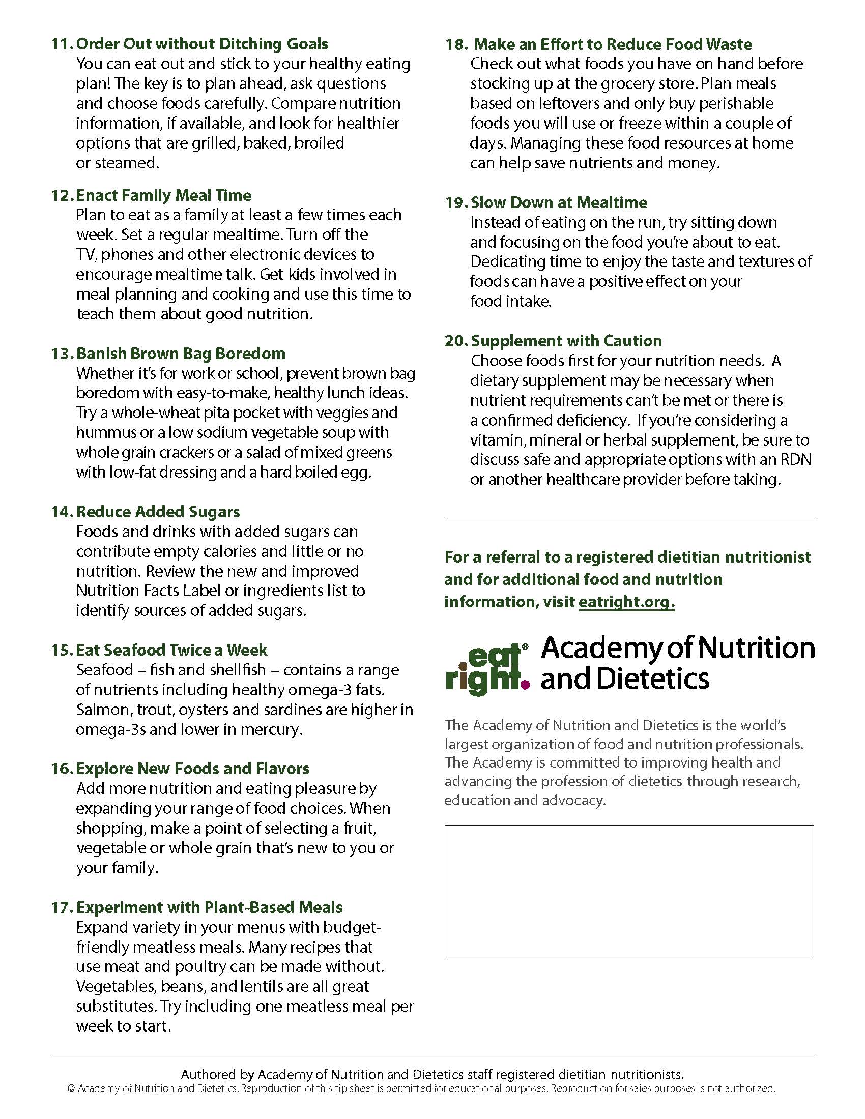 Nourish your body with volunteer nutrition programs