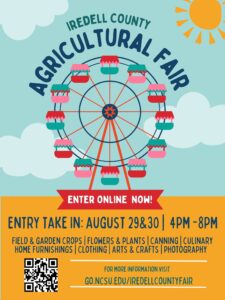 Flyer for Iredell County Agricultural Fair