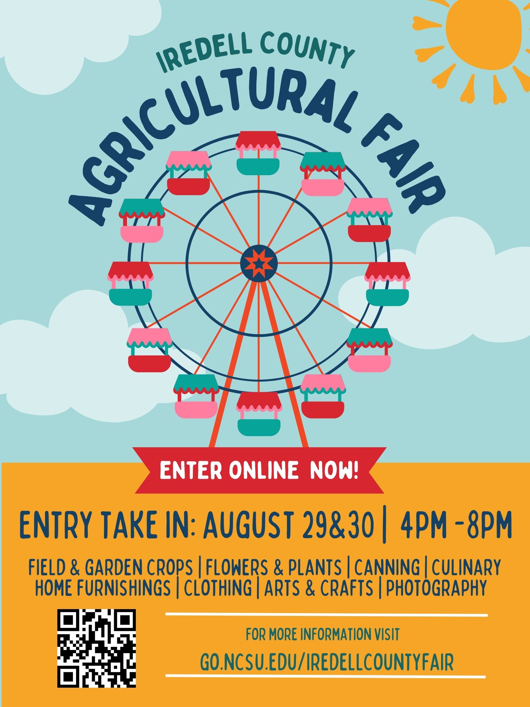 Flyer for Iredell County Agricultural Fair
